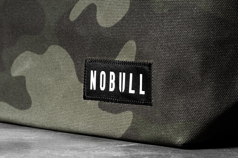 Men's Nobull Waxed Canvas Tote Bags Olive | SG R2563V